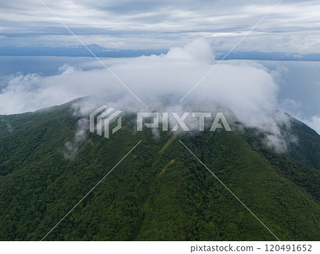 Maderas volcano peak with cloud 120491652