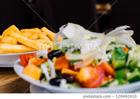 traditional food of Cyprus in the restaurant traditional food of Cyprus in the restaurant 120492410