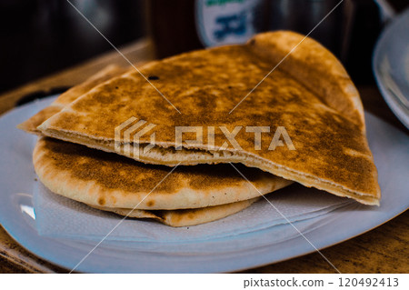 traditional food of Cyprus in the restaurant 120492413