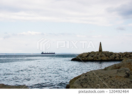 seafront of Larnaca, Cyprus in December seafront of Larnaca, Cyprus in December 120492464