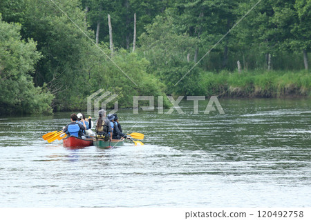 Canoeing down the Kushiro River, Kushiro Marsh Sightseeing, Kushiro Marsh, Kushiro River 120492758