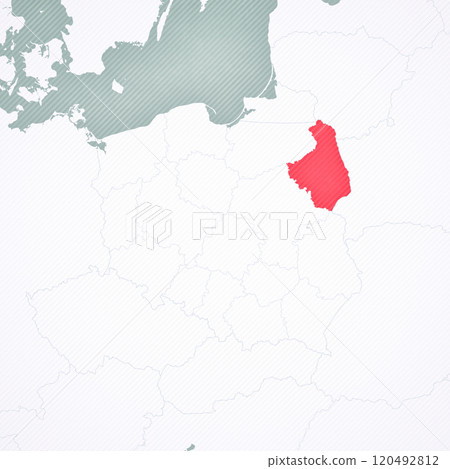 Map of Poland - Podlaskie 120492812