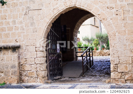 a monastery in the Mediterranean style of Ayia Napa, Cyprus 120492925