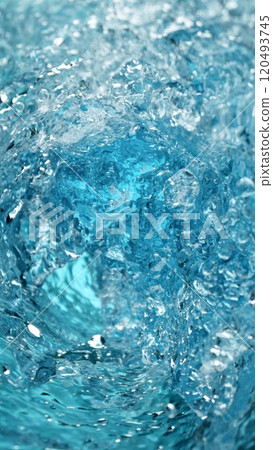 Freeze Motion of Rotating Water in Twister Shape 120493745