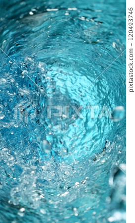 Freeze Motion of Rotating Water in Twister Shape 120493746