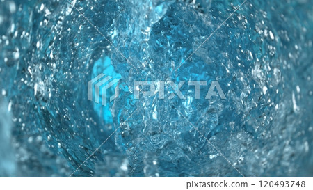 Freeze Motion of Rotating Water in Twister Shape Freeze Motion of Rotating Water in Twister Shape 120493748