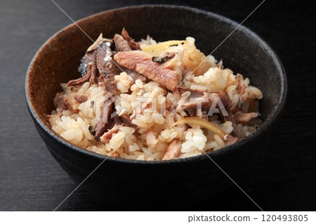 Cooked rice of autumn sword fish Cooked rice of autumn sword fish 120493805