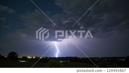 the night sky during a storm the night sky during a storm 120493867