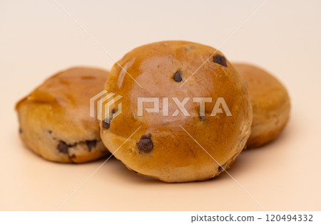 buns with chocolate drops 120494332