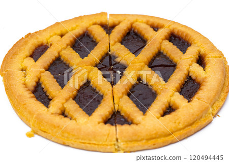 Italian shortbread pie 120494445