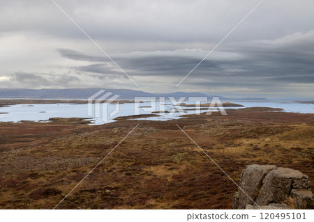 Islands in Atlantic ocean, west Iceland 120495101