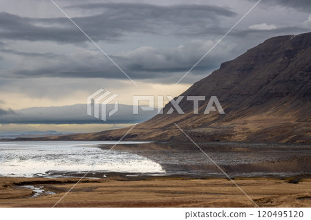Fjord and mountain, Snaefellsnes, west Iceland Fjord and mountain, Snaefellsnes, west Iceland 120495120