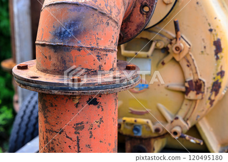 Rust of metals. Corrosion of metal. Rust and corrosion in the weld. Corrosive Rust on old iron, grunge rust texture. 120495180