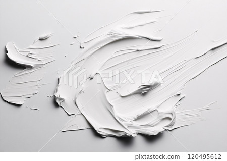 Macro shot of luxurious white moisturizer texture 120495612