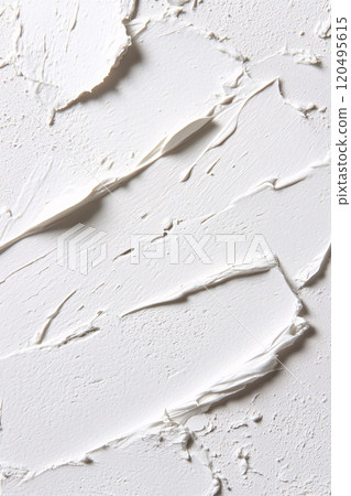 Soft White Cream Spread on Neutral Surface for Skincare 120495615