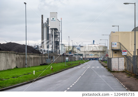 The Exolum company, a fuel and oil refining company at Westpoort industrial zone, Amsterdam, The Netherlands 120495735