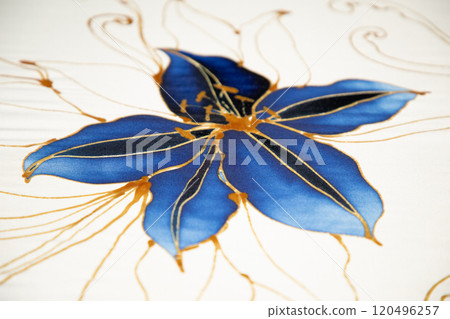 Batik design motif and pattern. traditional Malaysian fabric 120496257