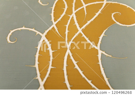 Batik design motif and pattern. traditional Malaysian fabric 120496268