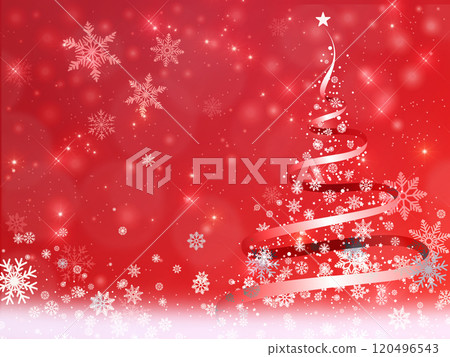 聖誕樹插圖背景與雪花 聖誕樹插圖背景與雪花 120496543