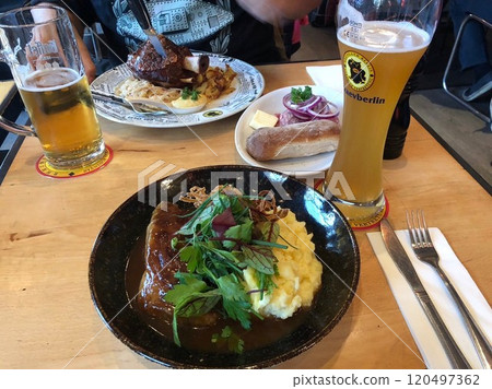 Great German food and beer 120497362