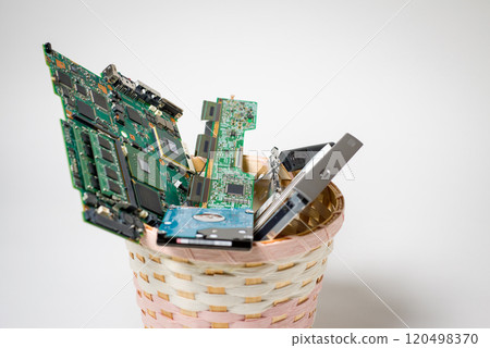 Discarded electronic circuit boards: Image of discarded electronic circuit boards used in electronic devices Discarded electronic circuit boards: Image of discarded electronic circuit boards used in electronic devices 120498370