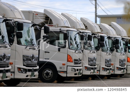 Lined up truck image Lined up truck image 120498845