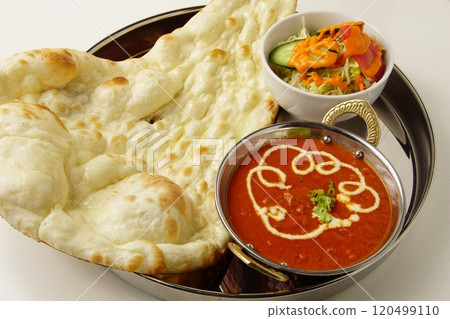 Nan and Indian curry Nan and Indian curry 120499110