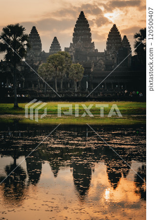 Angkor Wat ruins in Cambodia Angkor Wat ruins in Cambodia 120500407
