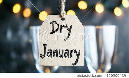 DRY JANUARY celebration: embrace healthier lifestyle with lighted ambiance DRY JANUARY celebration: embrace healthier lifestyle with lighted ambiance 120500489