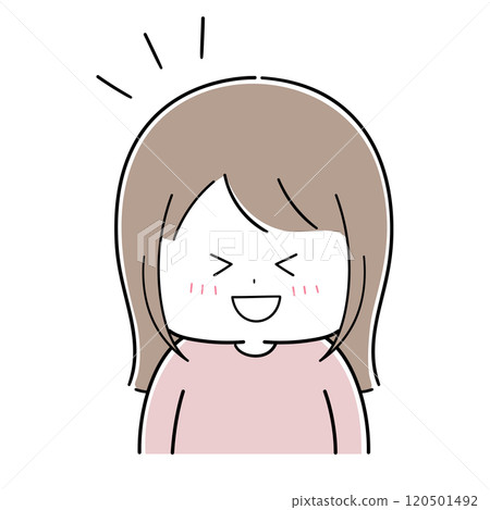 快樂微笑的小女孩 快樂微笑的小女孩 120501492