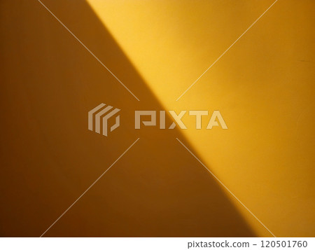 Yellow Wall with Light Beam and Shadow. 120501760