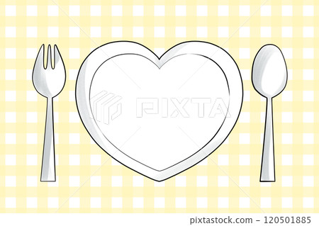Heart Plate Table Setting - Cream Yellow Placemats 120501885