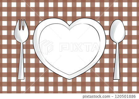 Heart Plate Table Setting - Calming Cocoa Brown Placemats Heart Plate Table Setting - Calming Cocoa Brown Placemats 120501886