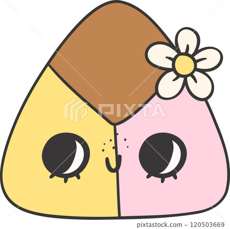 Cute Pan Dulce Characters Girly Mexican Sweet Cartoon Doodles 120503669