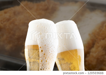 Beer and pork cutlet Beer and pork cutlet 120503688