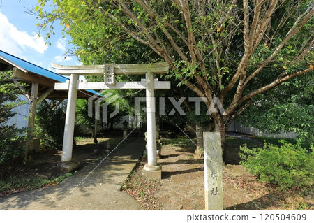 Torii and main hall of Toho Shrine at Narita Airport Torii and main hall of Toho Shrine at Narita Airport 120504609