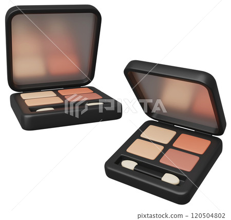 eye shadow compact 3D graphic eye shadow compact 3D graphic 120504802