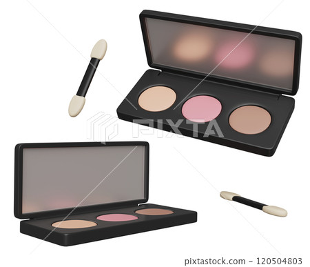 eye shadow compact 3D graphic 120504803