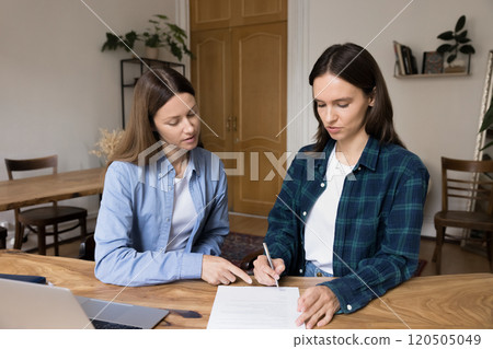 Client signing contract, make deal, buy company services Client signing contract, make deal, buy company services 120505049