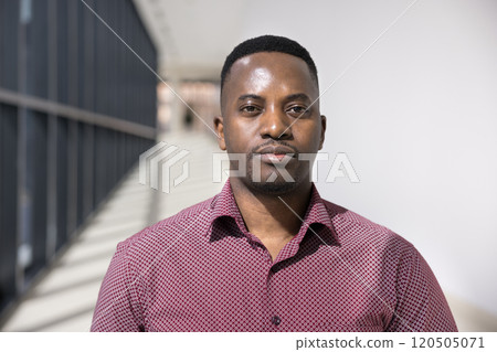 Confident handsome African American business leader man head shot Confident handsome African American business leader man head shot 120505071