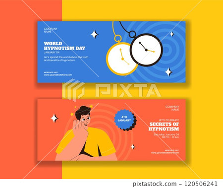 World Hypnotism Day Horizontal Banner in Hand-Drawn and Cartoon Style World Hypnotism Day Horizontal Banner in Hand-Drawn and Cartoon Style 120506241