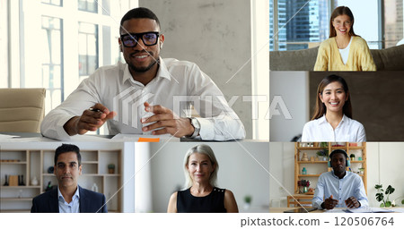 Different businesspeople take part in video call 120506764