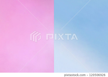 底部中心有亮粉色和淺藍色的背景分為兩半 120506926