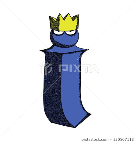 Letter I in the crown, a metaphor for self-love and selfishness. 120507118