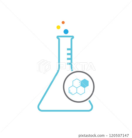 Chemical molecule laboratory icon Chemical molecule laboratory icon 120507147