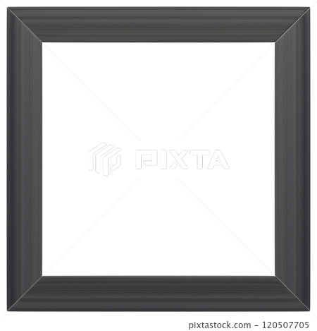 3D material_wooden picture frame_square_black 120507705