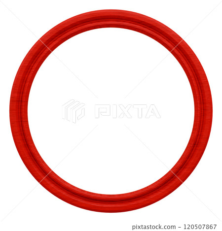 3D material_wooden picture frame_circle_red 120507867