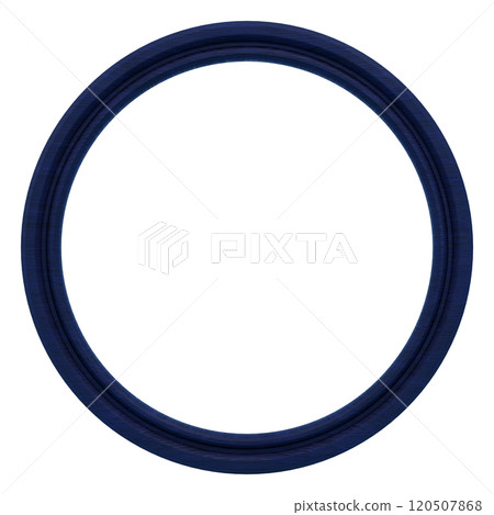3D material_Wooden picture frame_Round_Blue 120507868