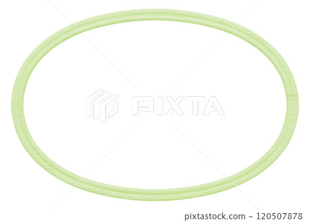 3D材質_木質相框_圓形_黃綠色 3D材質_木質相框_圓形_黃綠色 120507878