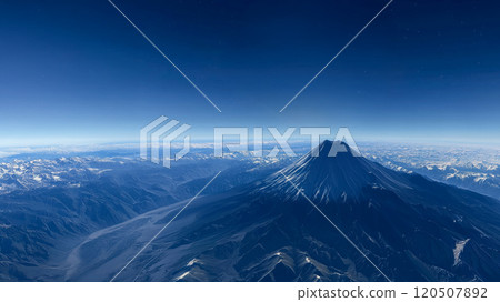 A fantastic image of Mount Fuji shrouded in misty clouds A fantastic image of Mount Fuji shrouded in misty clouds 120507892